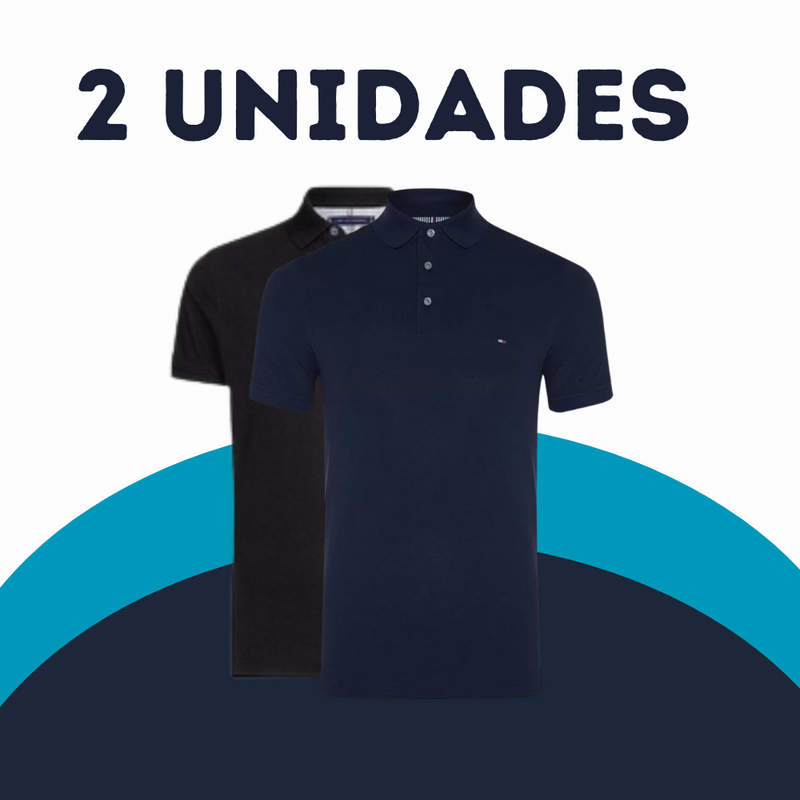 [COMPRE 1, GANHE 5] Kit 5 Camisas Polo Tommy – 80% OFF