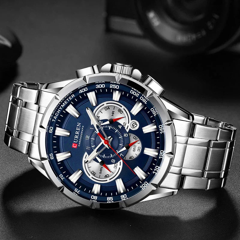 Relógio Luxury Chronograph Masculino